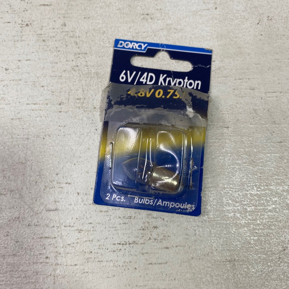 Dorcy KPR113 6V/4D Krypton Replacement Flashlight Bulb 4.8V 0.75A 1-Pack